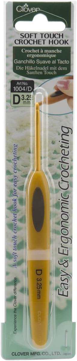 Clover Soft Touch Ergonomic Crochet Hook D3