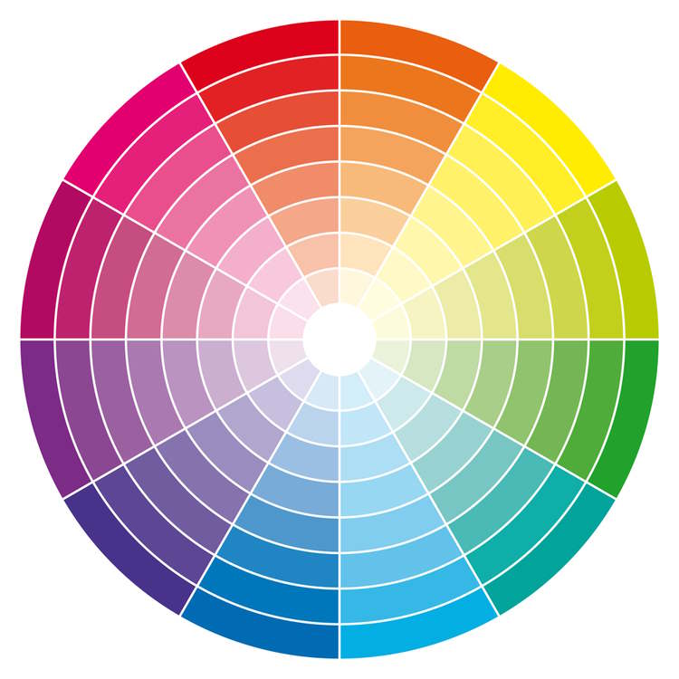 a vecter image of the color wheel a vecter image of the color wheel