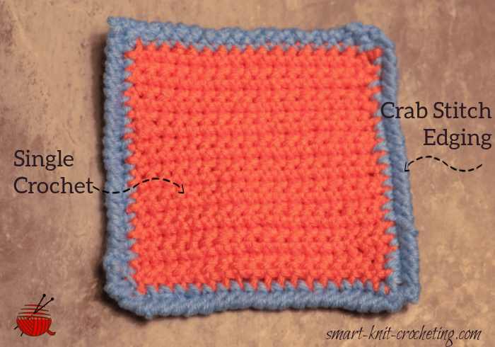 crab stitch border is done in blue