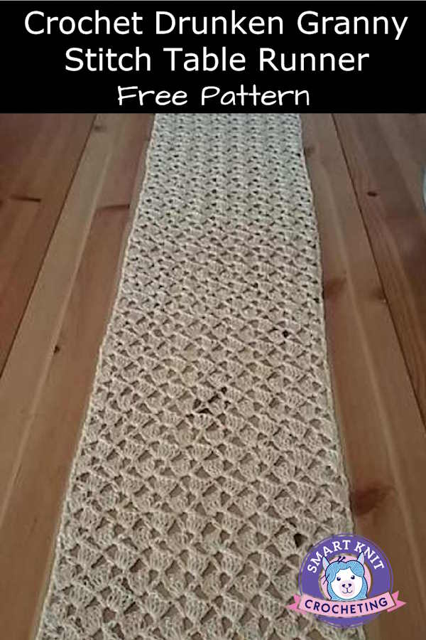 crochet-drunken-granny-stitch-table-runner-free-pattern for Free Printable Crochet Table Runner Patterns Crochet Drunken Granny Stitch Table Runner Free Pattern for Free Printable Crochet Table Runner Patterns