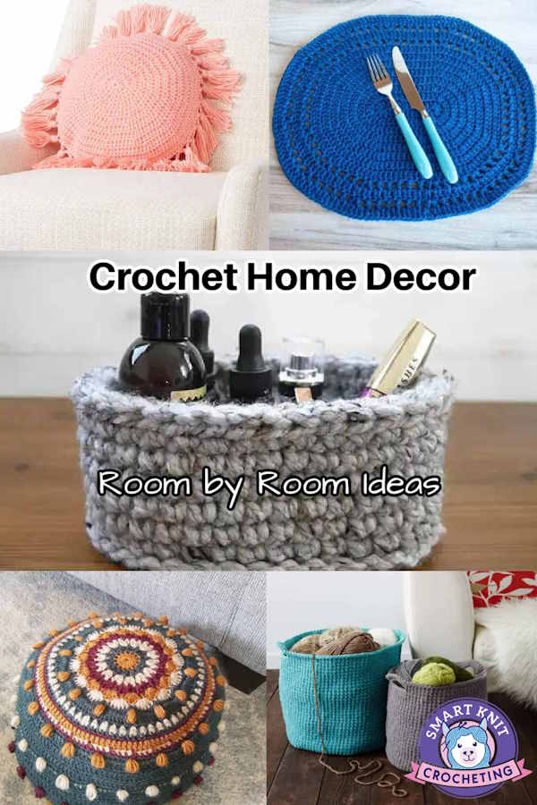 Crochet home decor pin image