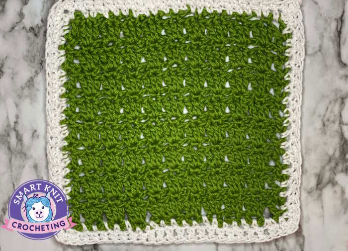 Crochet parquet dishcloth worked in 100% cotton Crochet parquet dishcloth worked in 100% cotton