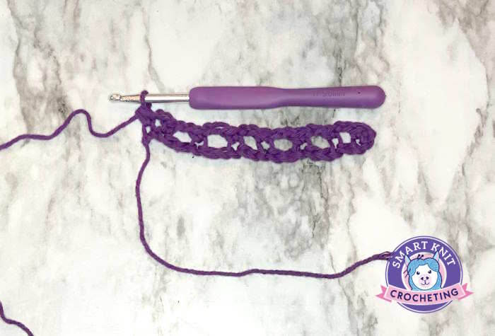 Crochet Parquet Stitch Pattern, Row 1 Crochet Parquet Stitch Pattern, Row 1