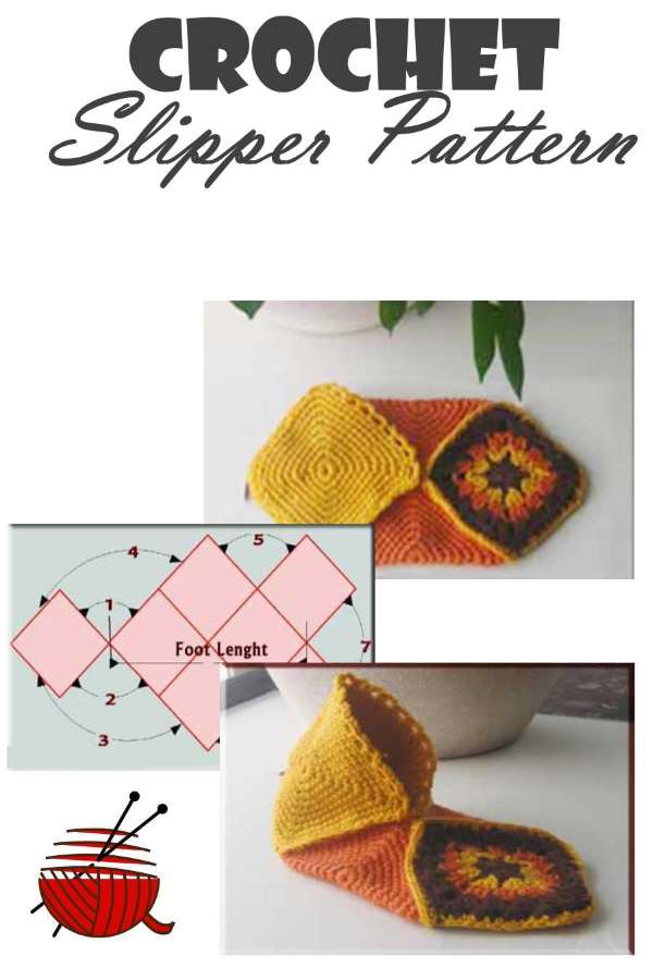 granny square slippers free pattern