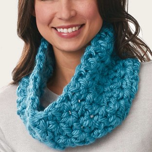Crochet Drapey Cowl by Yarnspirations