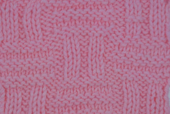 A thumbnail image of the double basket stitch knitting.