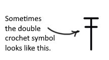 Double Crochet stitch symbol