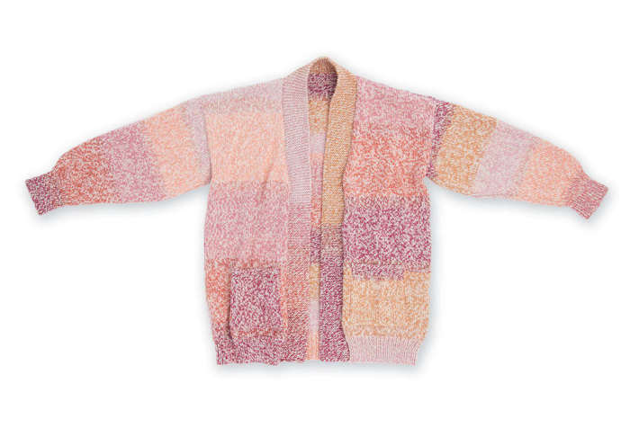 Drop shoulder knit cardigan by Yarnspirations Drop shoulder knit cardigan by Yarnspirations