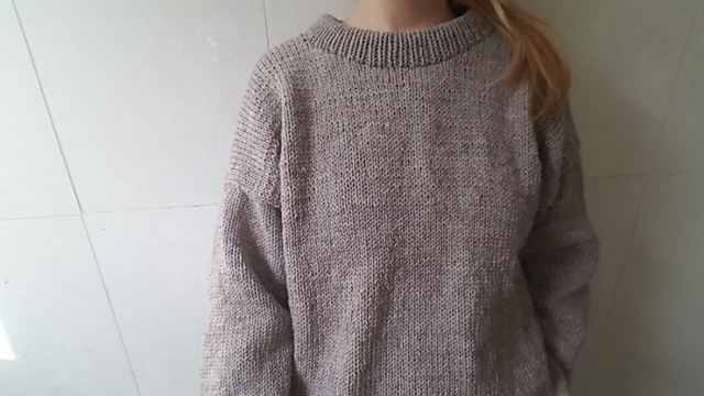 Drop Shoulder Knit Pullover by Hey Cindy