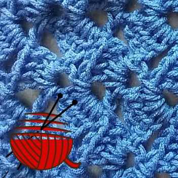Drunken  Granny Stitch in blue
