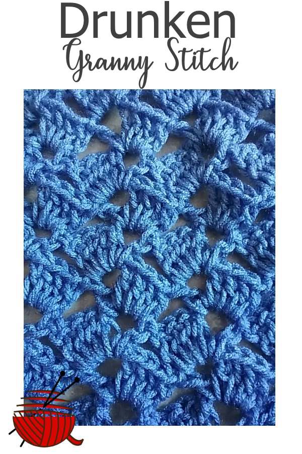 Drunken Granny Stitch - a gorgeous crochet stitch with a funny name