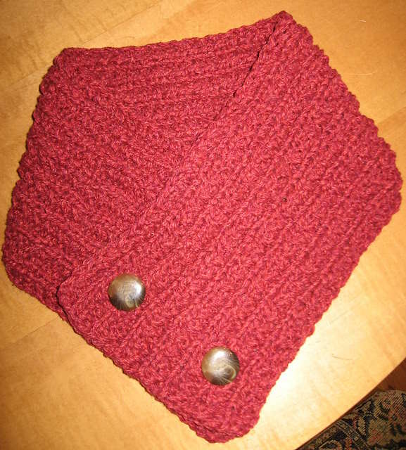 Farrow rib stitch scarf found on Ravelry