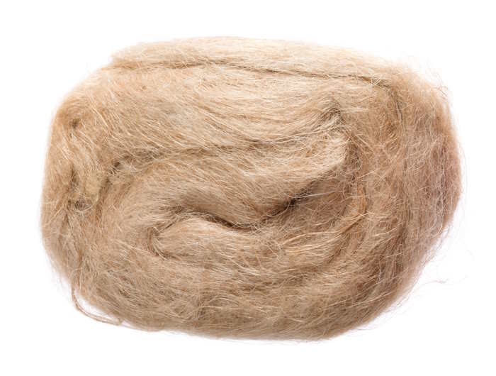 A sample of raw flax fiber A sample of raw flax fiber