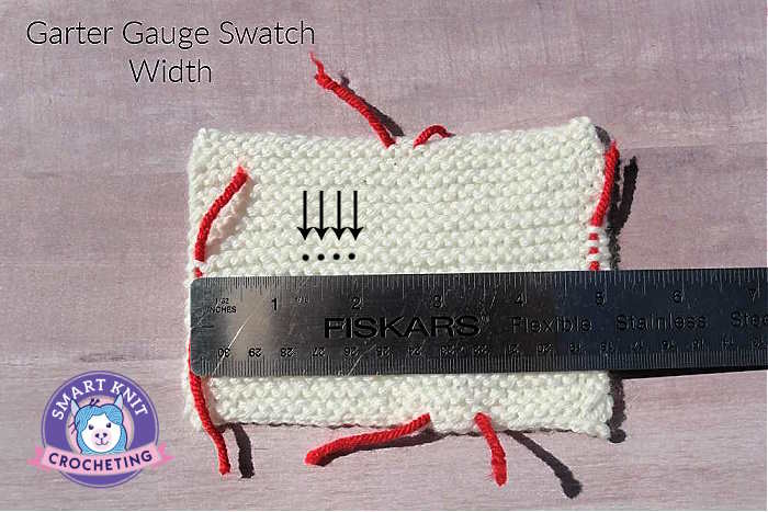 A swatch of knit garter stitch showing individual stitches A swatch of knit garter stitch showing individual stitches