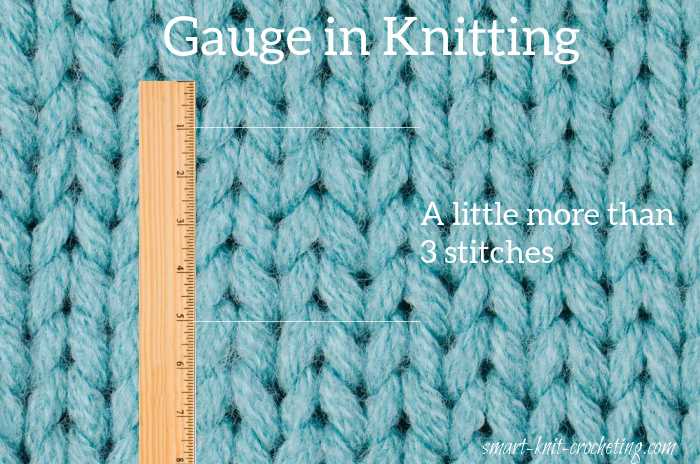Stockinette swatch showing how to measure gauge Stockinette swatch showing how to measure gauge