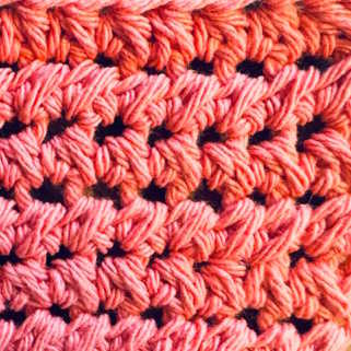 Half double crochet cluster stitch, thumbnail image