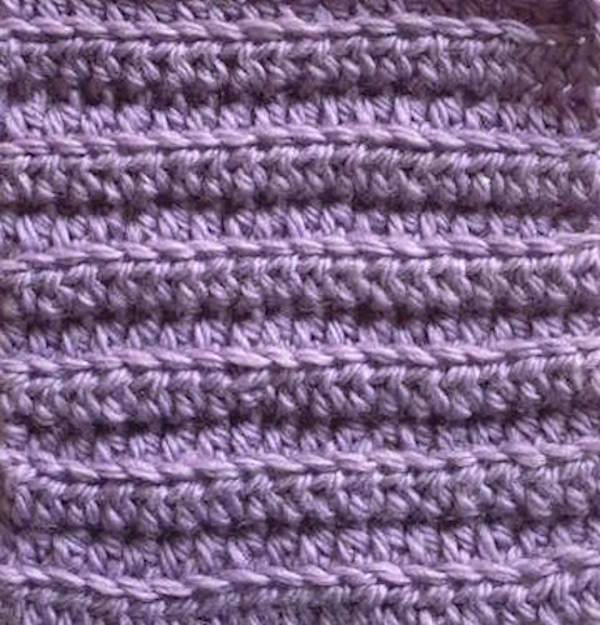 The Ribbed Half Double Crochet Stitch Picture Tutorial Tips