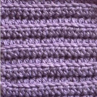 A thumbnail of the half-double crochet rib stitch