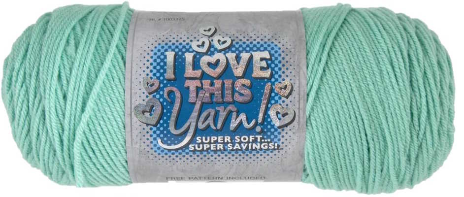 A skein of Hobby Lobby I Love this yarn in the color  Ocean