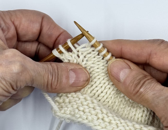 Step two for making the lifted  left leaning increase