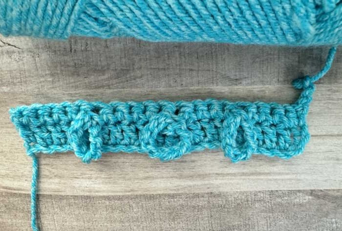 First two rows of the Jacob's Ladder Crochet Pattern First two rows of the Jacob's Ladder Crochet Pattern
