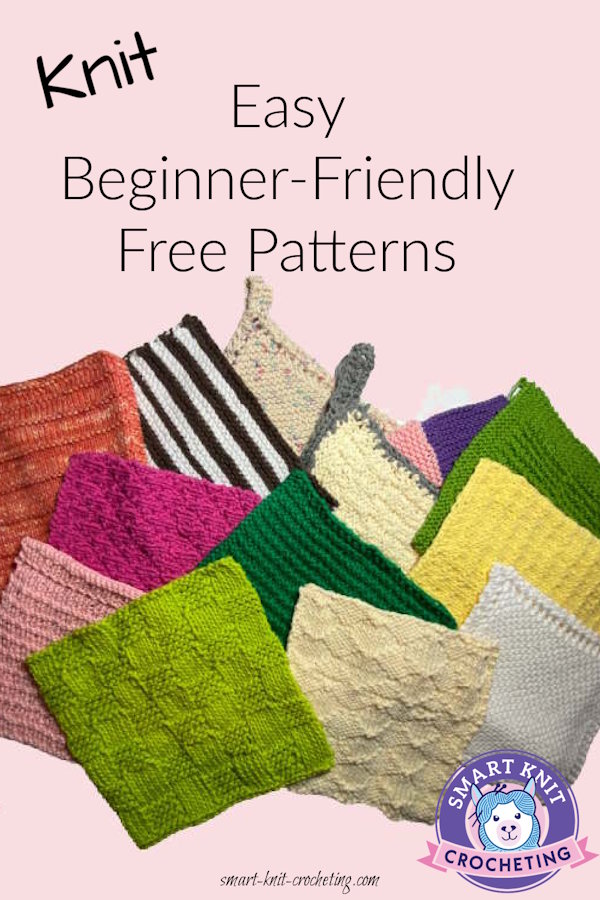 Dishclothes shown on pink background in pin image