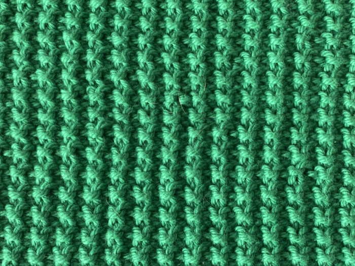 Free Knit Sand Stitch Dishcloth: Ultra Beginner Friendly Pattern