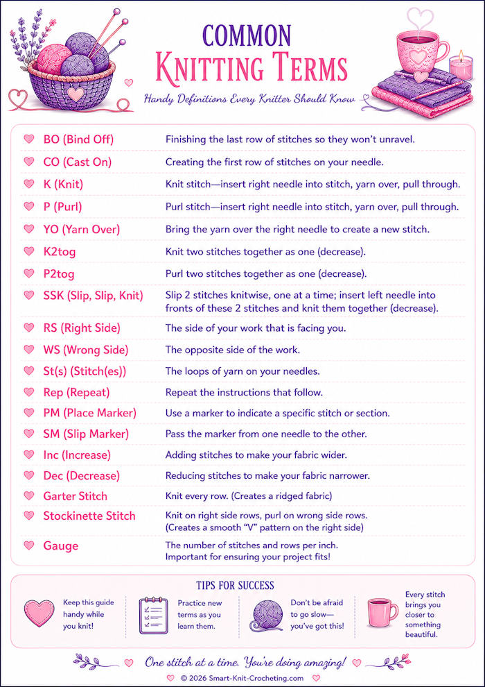 thumbnail image of knitting terms chart free to download