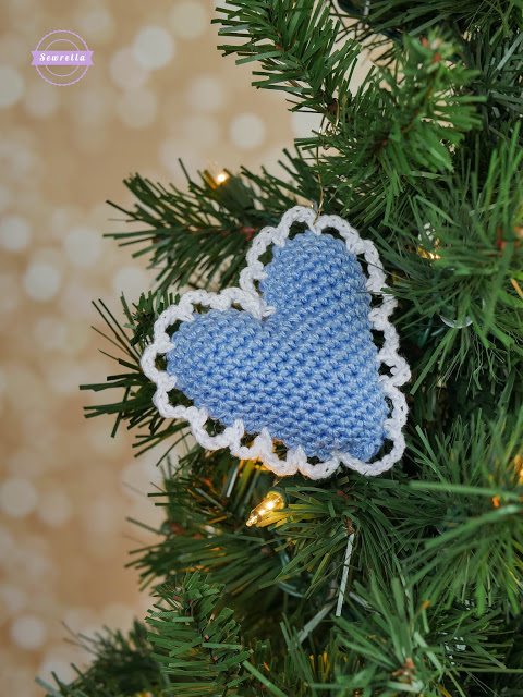 Lacy heart Christmas ornament Lacy heart Christmas ornament