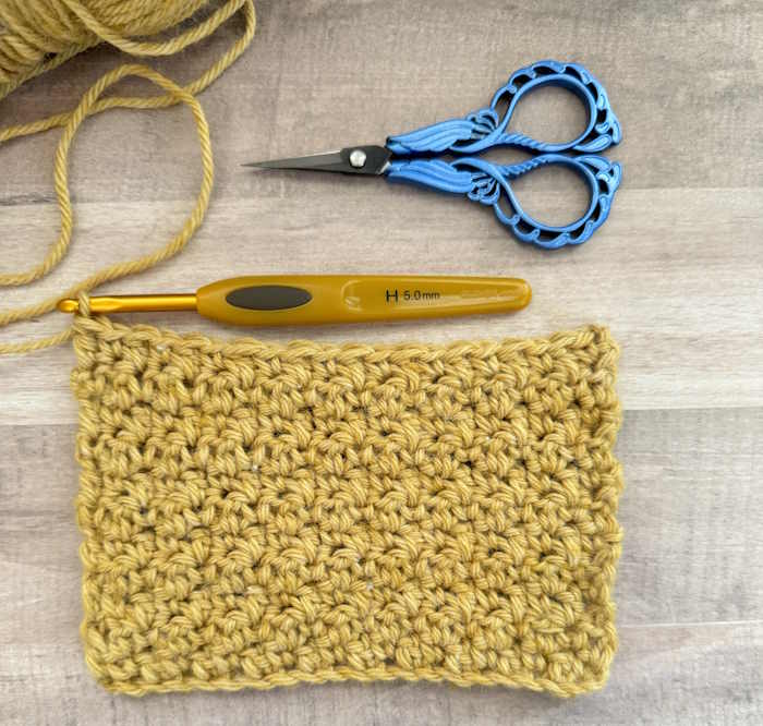 Lemon Peel Crochet Stitch with yarn and hook Lemon Peel Crochet Stitch with yarn and hook