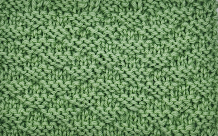 little pyramids knit stitch pattern swatch