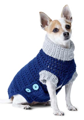 Red Heart Cowl Dog Sweater Free Pattern