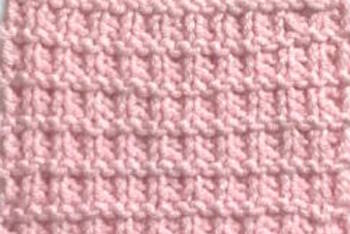 Ridged rib knit stitch pattern thumbnail 350-234px