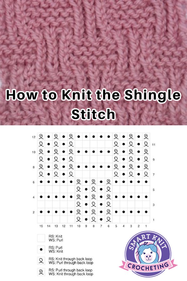 The shingle stitch in a pin format