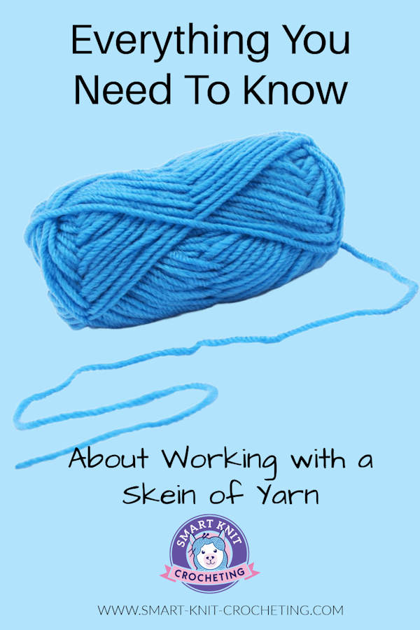 A skein of blue yarn in a pin image A skein of blue yarn in a pin image
