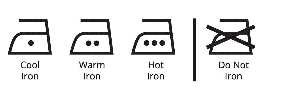 These symbols on the yarn label discuss ironing the finished project These symbols on the yarn label discuss ironing the finished project