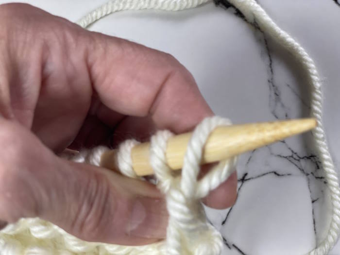 Stitches on the needle Stitches on the needle