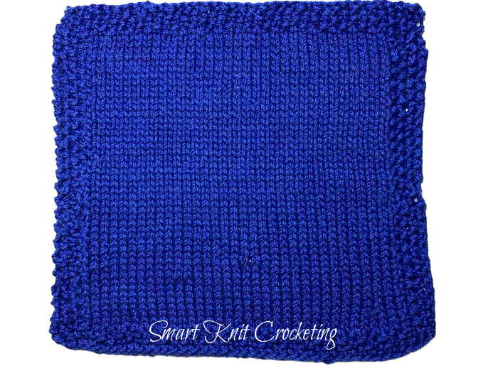 Easy Stockinette Dishcloth 
