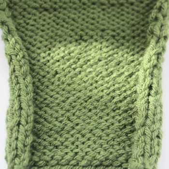 The edges of this stockinette stitch pattern are curling The edges of this stockinette stitch pattern are curling