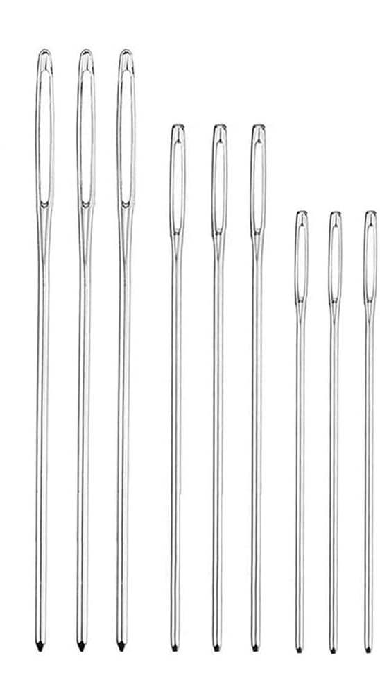 Tapestry needles are used in crocheting and knitting to weave in ends, something important for beginners to add to their supplies kit