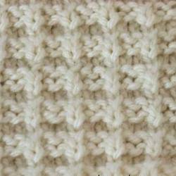 Thumbnail of the waffle stitch in knitting