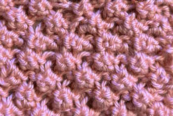 Close up of the Trinity or Rasberry Stitch, 350x234 px