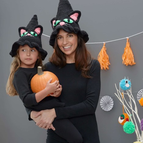 Witchy cat hat crochet pattern